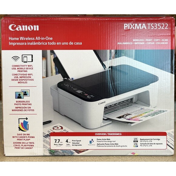 Canon Other - CANON PIXMA WIRELESS ALL IN ONE INK JET COLOR PRINTER, TS3522